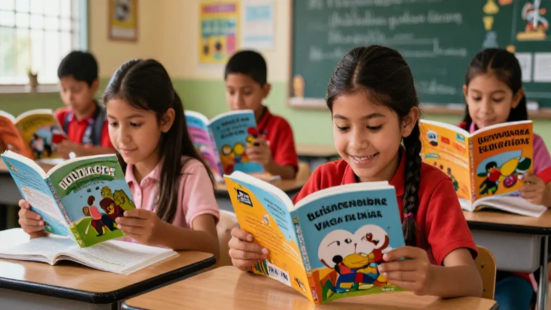 Conoce ejemplos de textos educativos y su importancia 4 Niños mexicanos leen textos educativos en clase