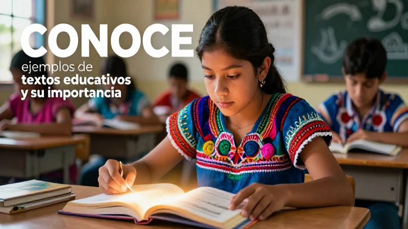 Conoce ejemplos de textos educativos y su importancia 3 Contenido educativo mexicano visualmente impactante