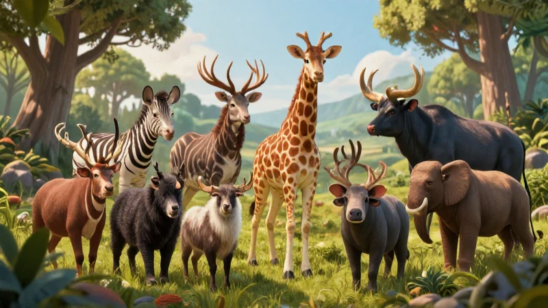 Ilustración épica de mamíferos y clasificación