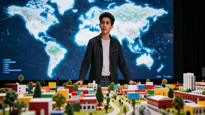 Qué es la política: definición, origen e influencia histórica 4 Joven académico observa mapa global y comunidad mexicana