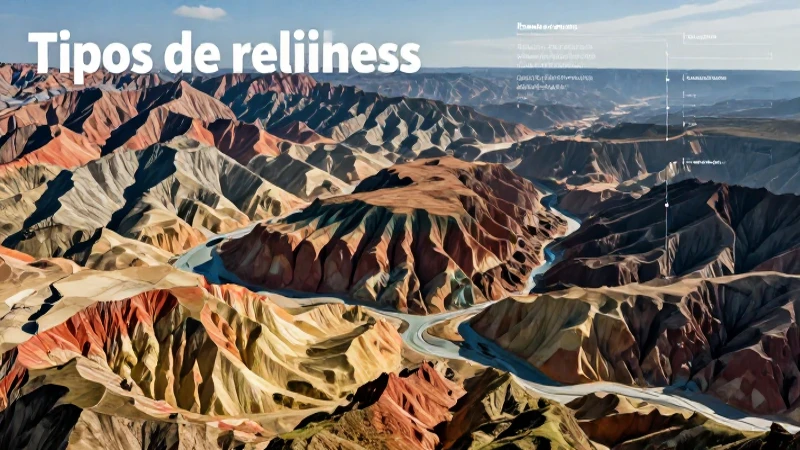 Conoce todo sobre los relieves: definición, tipos y características 3 Relieves geológicos dinámicos en estilo educativo vibrante