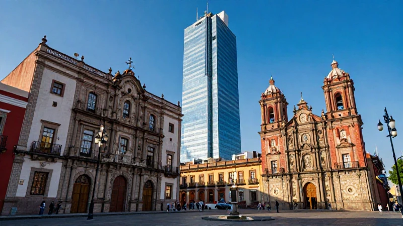 Contraste entre historia antigua y modernidad urbana
