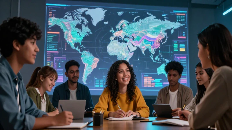 Conoce qué sucederá en el futuro y prepárate para lo que viene 3 Estudiantes mexicanos con visualización de datos futurista