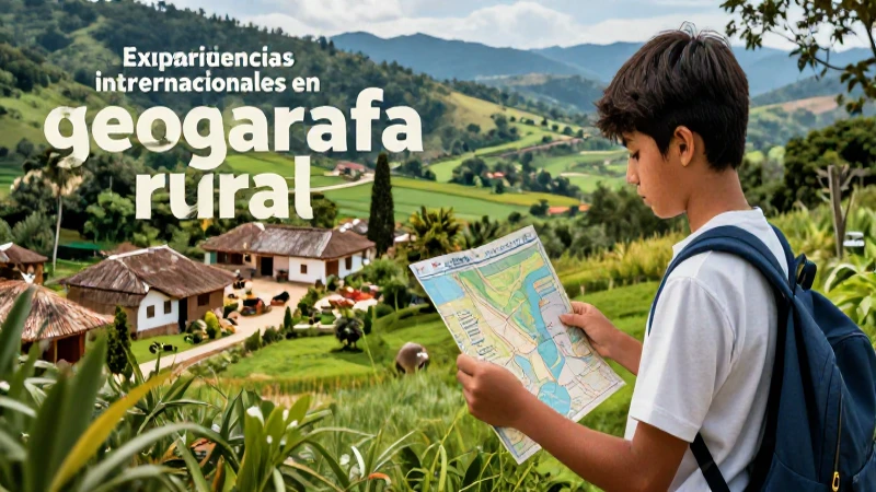 Estudiante aprende geografía rural mexicana con mapas