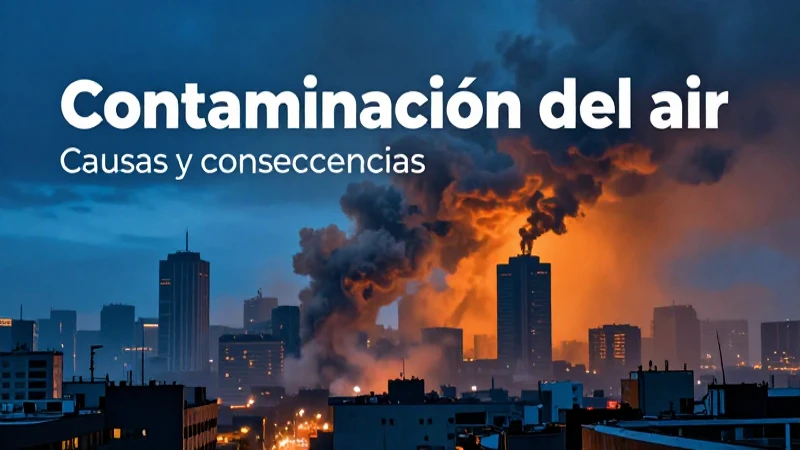 Contaminación del aire: causas, composición y efectos visuales