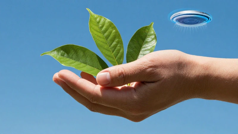 Naturaleza vibrante y tecnología futurista