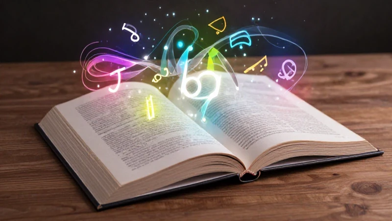 Libro ilustrado en mesa con iluminación dramática y colores vivos