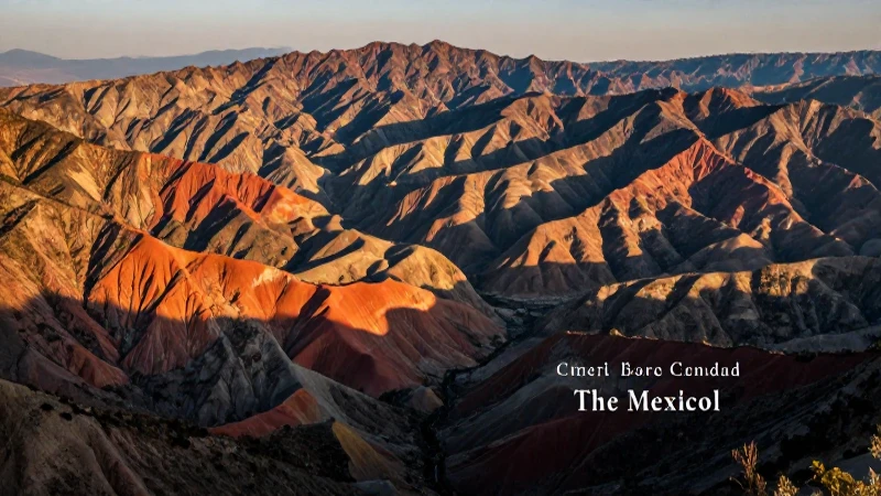 México es un paisaje geológico con montañas y valles