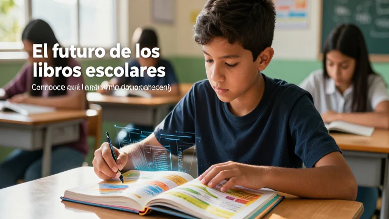 Futuro educativo: libros y tecnología avanzada
