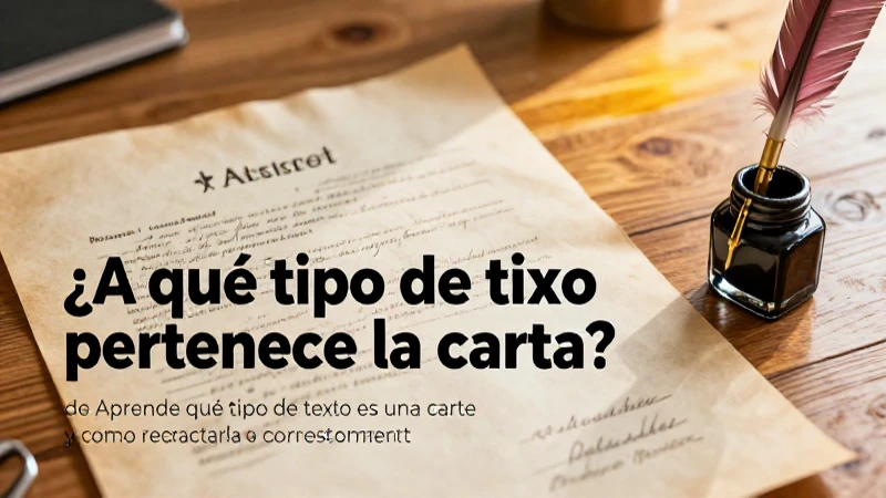 Aprende qué tipo de texto es una carta y cómo redactarla correctamente 4 Ilustración educativa de una carta antigua