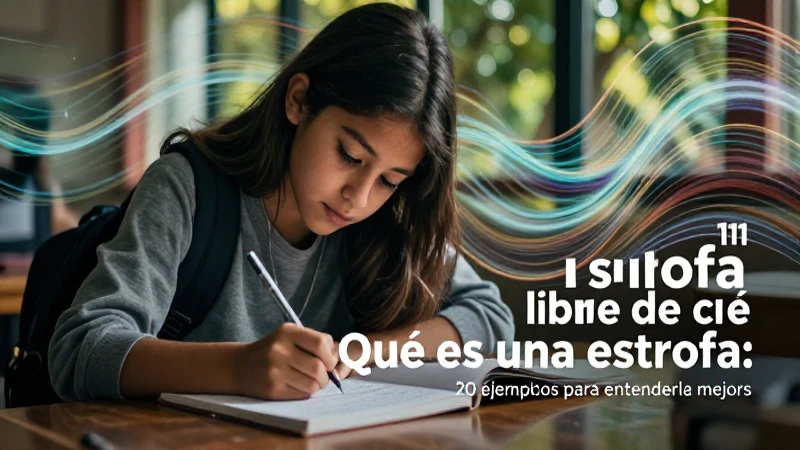 Qué es una estrofa: 20 ejemplos para entenderla mejor 12 Ilustración de estrofa libre y poesía