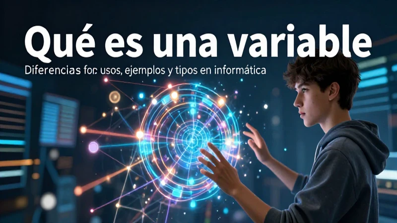 Diseño moderno sobre variables en informática