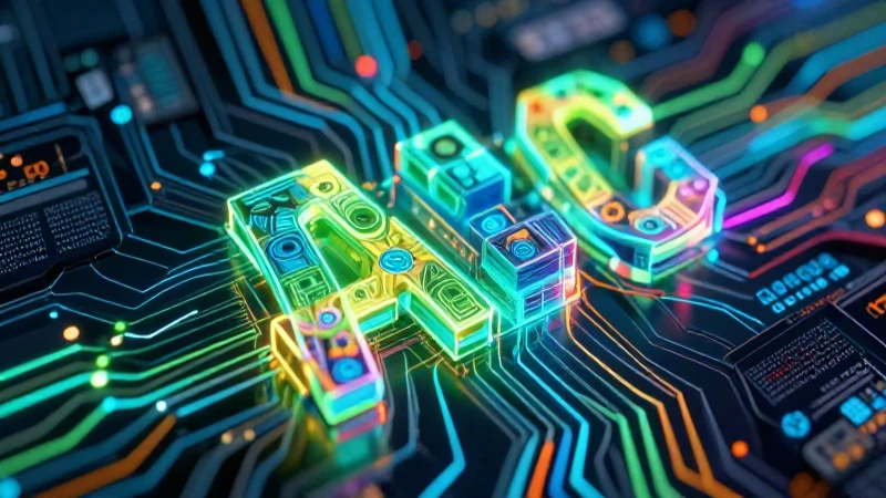 Diseño digital educativo con circuitos vibrantes
