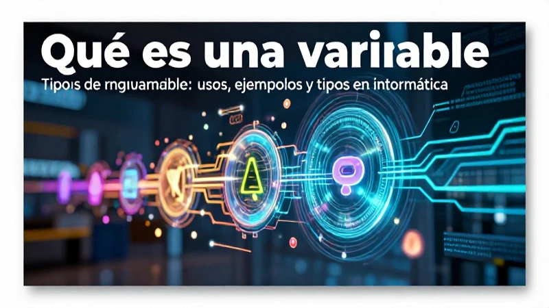 Diseño educativo sobre tipos de variables