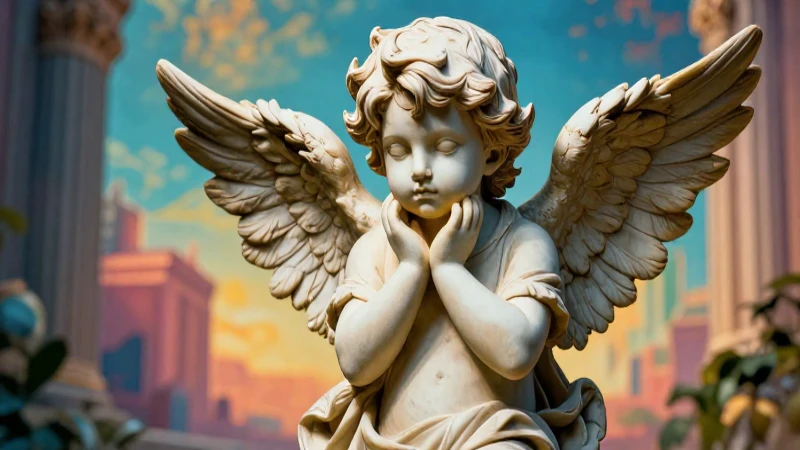 Querubín: Definición, usos y conceptos de querubines 9 Cherub detallado representando el conocimiento académico