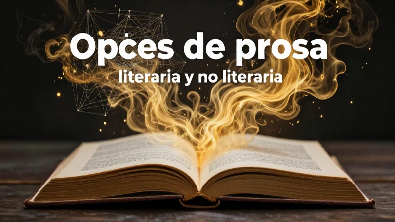 Tipos y conceptos clave de la prosa