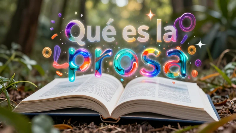 Definición y tipos de la prosa