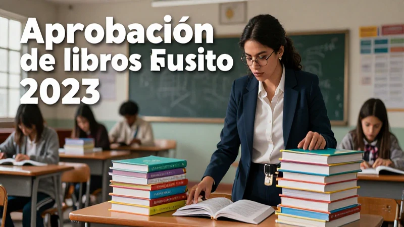 Aprobación de libros de texto 2023