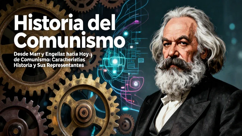 Imagen profesional de Marx sobre el comunismo