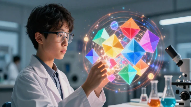 Estudiante aprende con método científico brillante