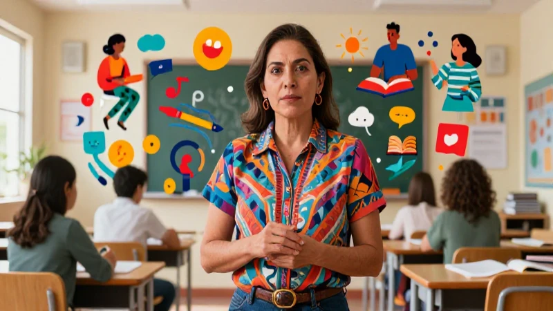 Maestra mexicana enfrenta desafíos educativos modernos