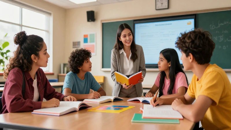 Conoce quién escribió los libros de la SEP y qué impacto tienen 4 Estudiantes mexicanos aprenden con libros coloridos en un aula moderna
