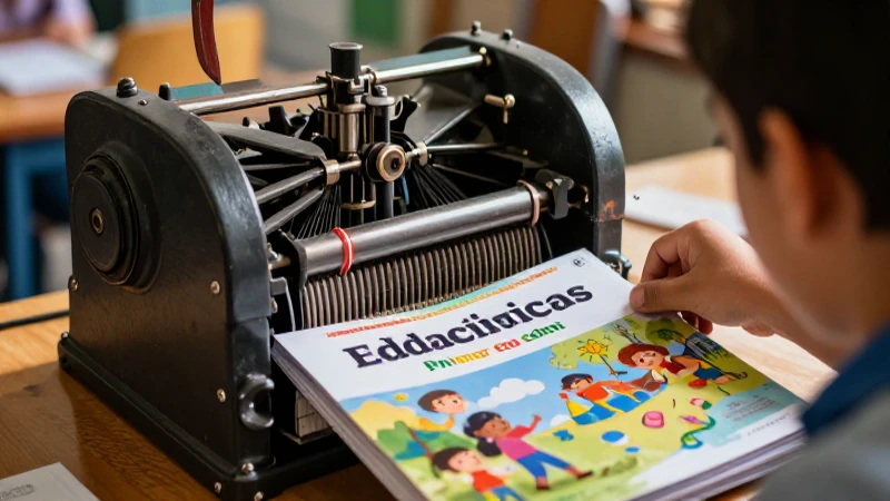 Diseño vibrante de libro educativo mexicano profesional