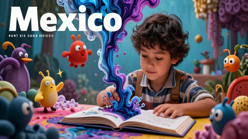 Sumérgete en la magia de la imaginación: el genio detrás de los cuentos infantiles 4 Ilustración vibrante de magia y aprendizaje infantil