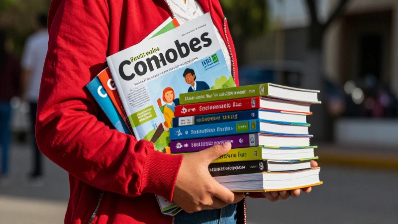 Conoce quién brinda libros de texto gratuitos y ahorra en educación 5 Estudiante con libros gratis ahorra en educación