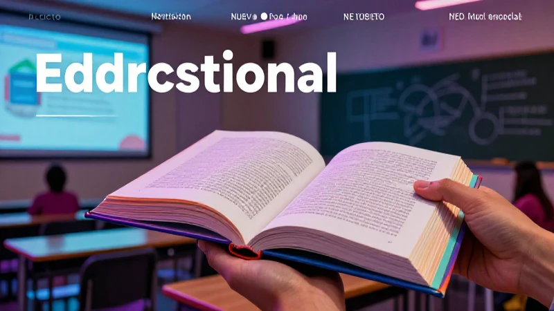 Selección de libro vibrante en moderno aula