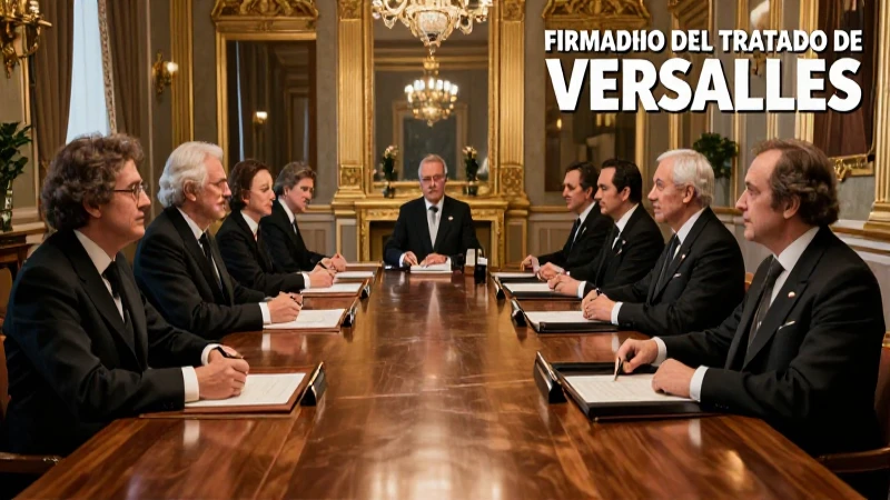 Firmantes e impacto del Tratado de Versalles