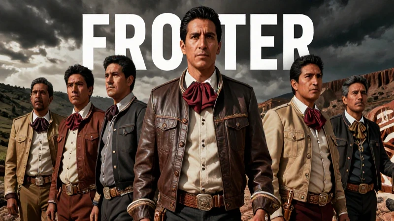 Cristeros en dramático paisaje mexicano cinematográfico