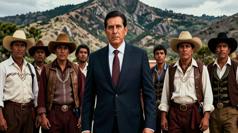 Oficial frente a Cristeros en montañas mexicanas