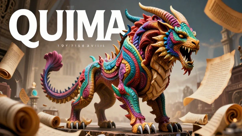 Quimera majestuosa ilustración educativa moderna