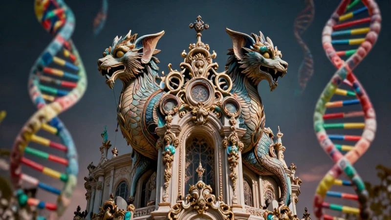 Quimeras: La fusión de arquitectura, mitología y biología 3 Escultura mística en arquitectura barroc que representa la naturaleza