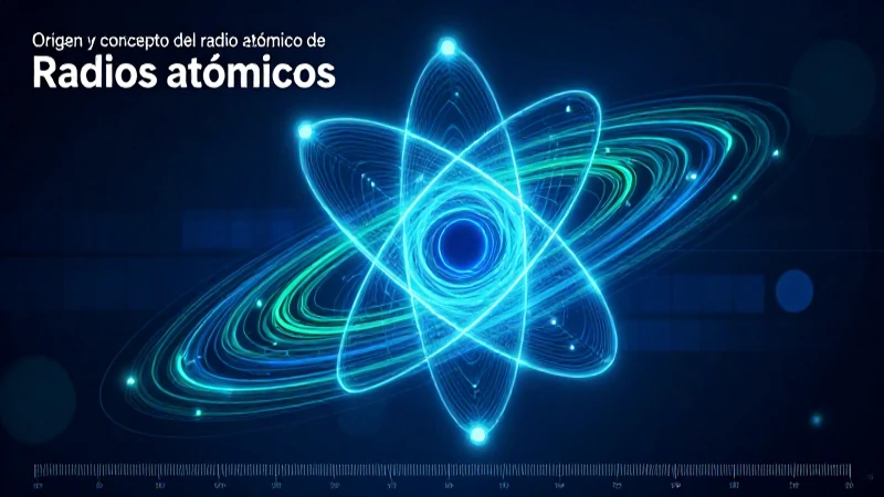 Radios atómicos: definición, utilidad y concepto explicados 3 Modelo atómico abstracto y visualmente impactante