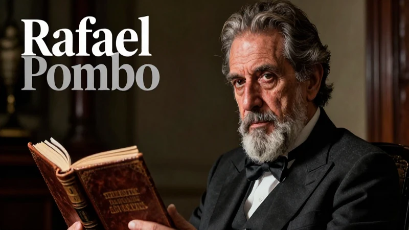 Retrato de Pombo, poeta colombiano, con luz dramática