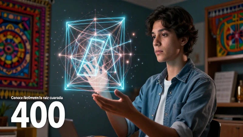 Joven académico descubre la raíz cuadrada de 400