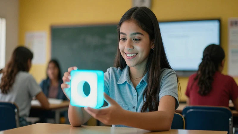 Estudiante mexicano aprende con modelo digital