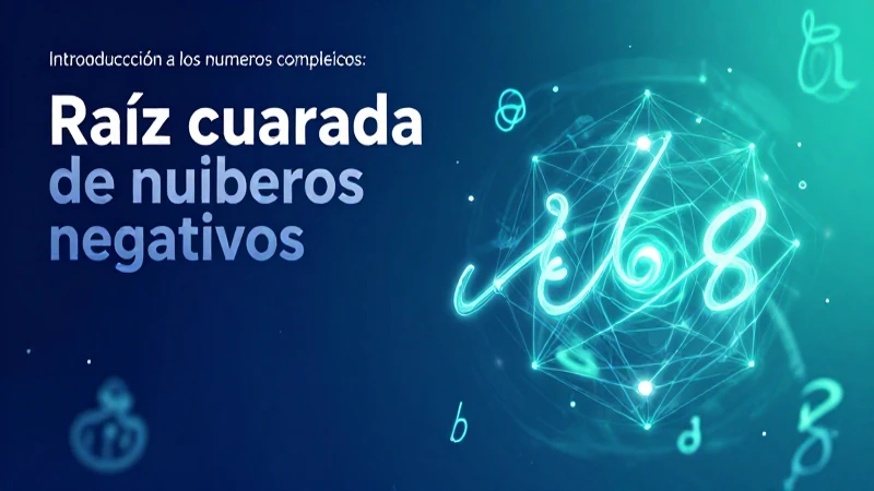 Introducción a la raíz cuadrada compleja