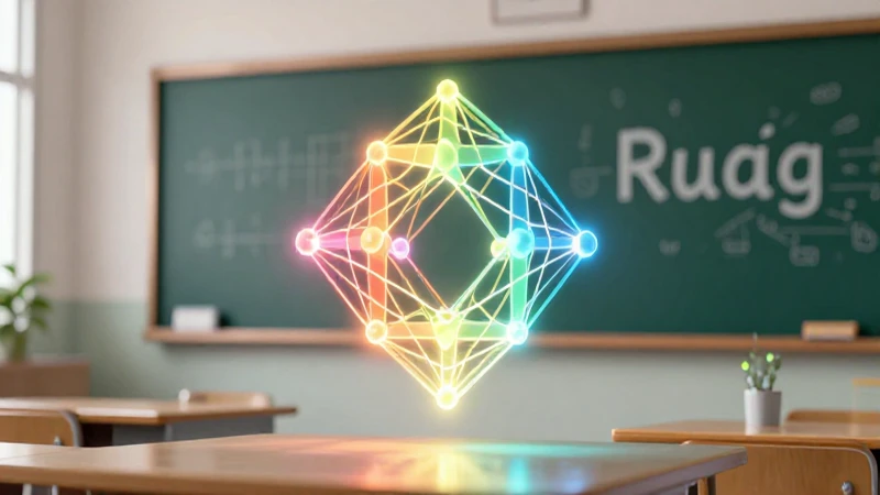 Diseño educativo moderno con estructuras geométricas