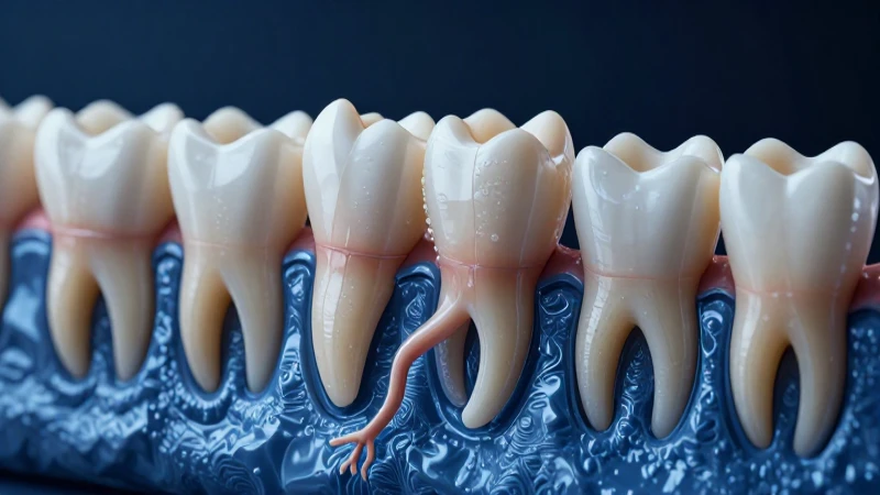 Raíz: Definición en Zoología y Gramática Explicada 4 Microvista realista y estilizada de un diente
