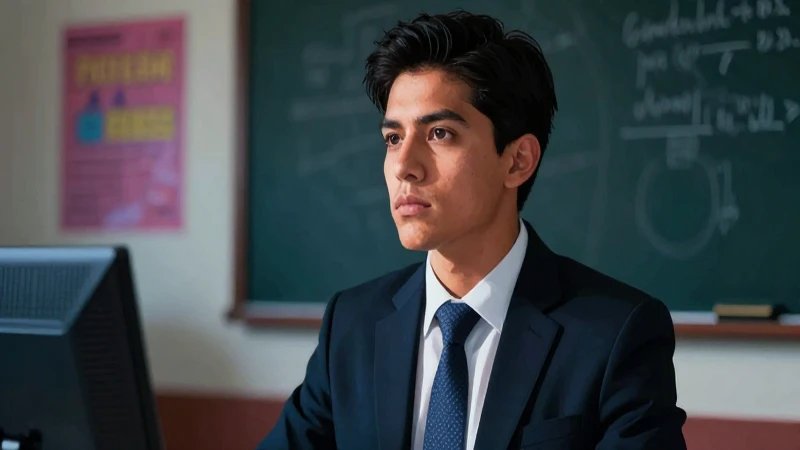 Ralentizando: Qué es, definición y concepto explicado 7 Educador joven, mirada contemplativa, alto contraste
