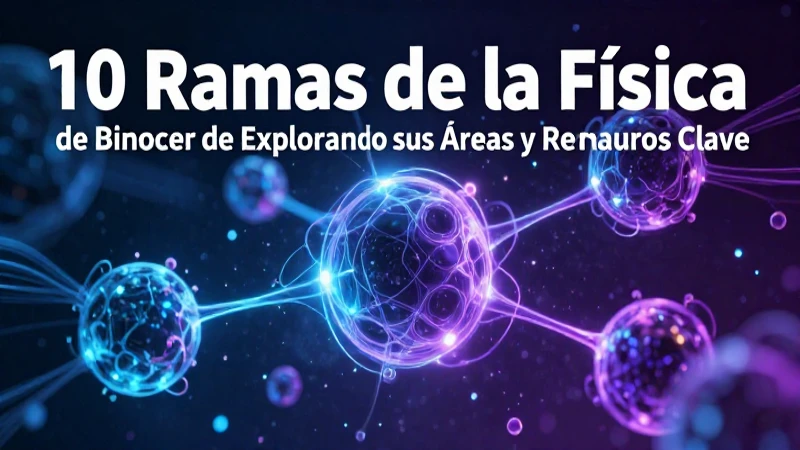 Explora las ramas clave de la física