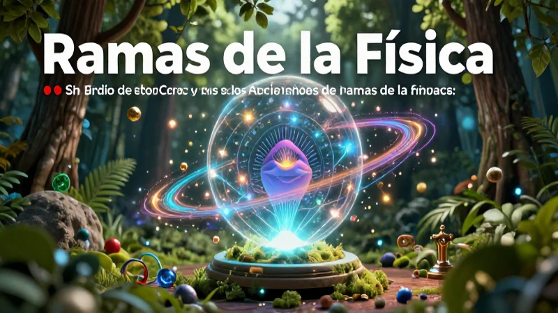 Descubre las cinco ramas clave de la física