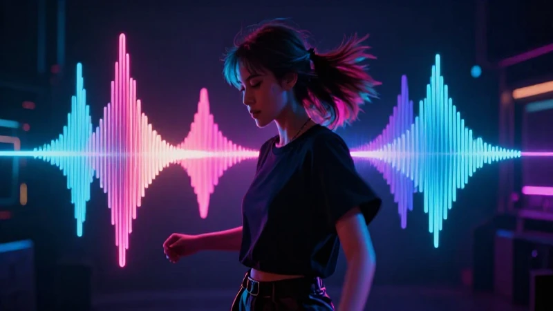 Raves: Definición, características y concepto explicado 8 Figura futurista vibrante en luces de neón
