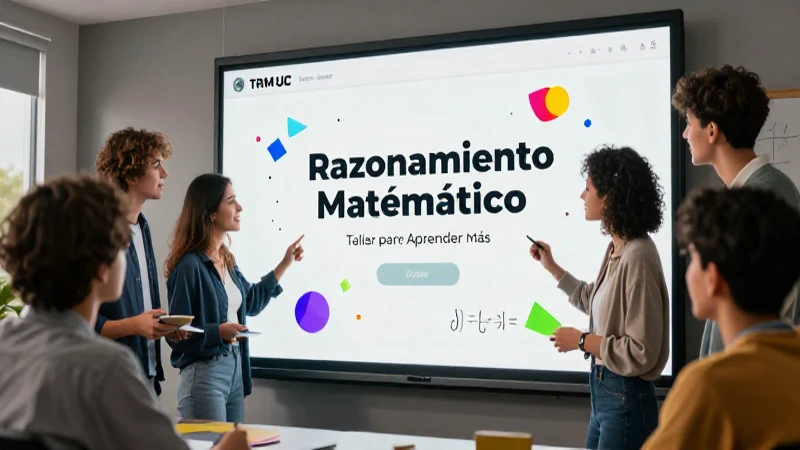 Taller TRM UC: Razonamiento Matemático, presencial u online