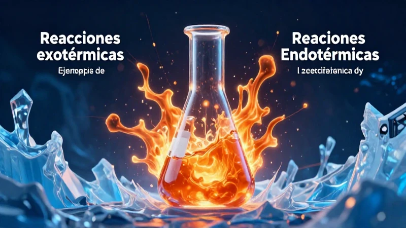 Reacciones Endotérmicas y Exotérmicas: Ejemplos y Conceptos 3 Ilustración dinámica de reacciones termodinámicas