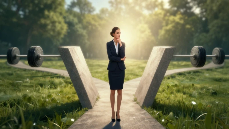 Qué significa ser reacio y quiénes son las personas reacias 5 Mujer en encrucijada, decidiendo su futuro
