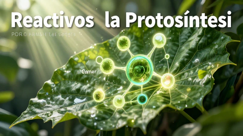 La fotosíntesis es clave para la vida vegetal